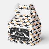 Bat Halloween Pattern Geschenkschachtel (Rückseite)