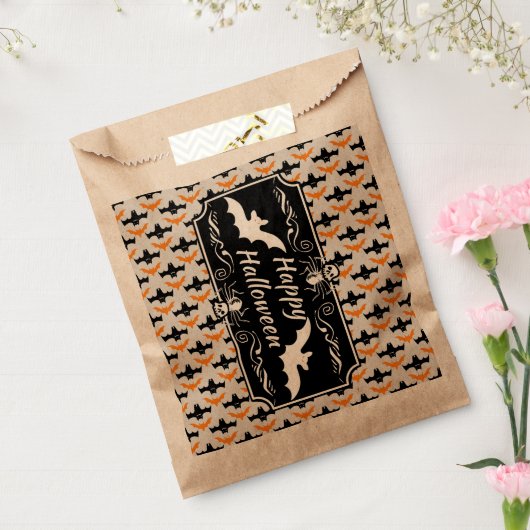 Bat Halloween Pattern Geschenktütchen (Versiegelt)