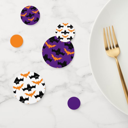 Bat Halloween Pattern Konfetti (Gruppe)