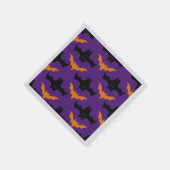 Bat Halloween Pattern Serviette (Ecke)