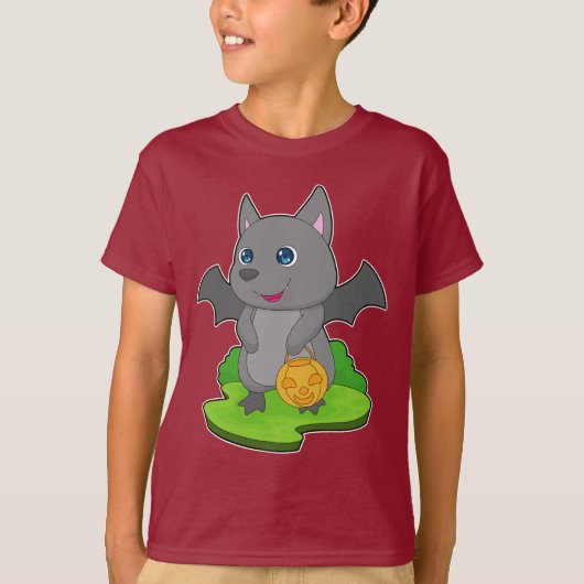 Bat Halloween Pumpkin T-Shirt (Vorderseite)