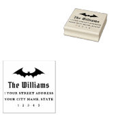 Bat Halloween-Rücksendeadresse Gummistempel (Stempel)