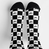 Bat Halloween Schachbrett Pattern Socken (Oben)