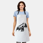 Bat Halloween Schürze (Getragen)