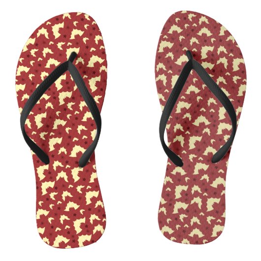 Bat Halloween Seamless Muster Badesandalen (Fußbett)