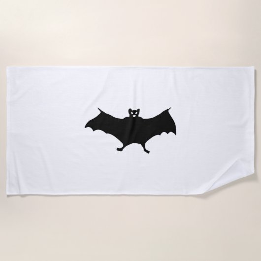Bat Halloween Strandtuch (Vorderseite)