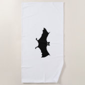 Bat Halloween Strandtuch (Vorderseite)