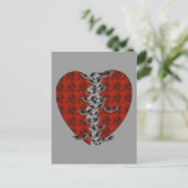 Bat Heart Postkarte (Stehend Vorderseite)