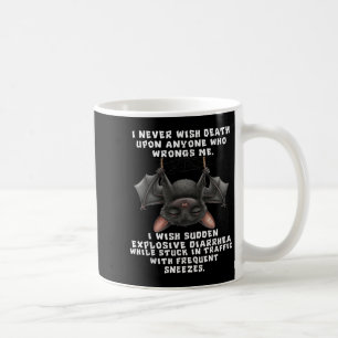 Bat ich will nie jemanden töten, der sich irrt kaffeetasse
