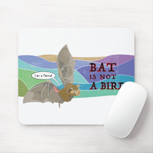 Bat ist kein Vogel Mousepad (Mit Mouse)