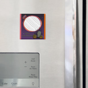 Bat, Jack o' Lanterns, Grabstein, Foto-Rahmen hinz Magnet