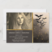 Bat Kolonie Nachthimmel Beleuchtung Kostüm Party E Einladung (Vorderseite)