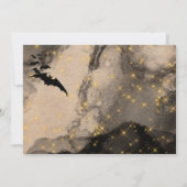 Bat Kolonie Nachthimmel Beleuchtung Kostüm Party E Einladung (Rückseite)