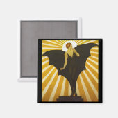 Bat Lady Magnet (Vorderseite/Rückseite)