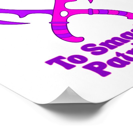 Bat’leth Heart - Smash the Patriarchy Poster (Ecke)