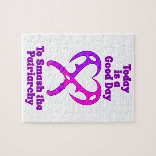 Bat’leth Heart - Smash the Patriarchy Puzzle (Horizontal)