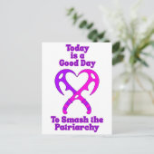 Bat’leth Heart - Zerschlagen Sie das Patriarchat Postkarte (Stehend Vorderseite)