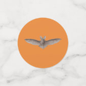 Bat Liebe Grau Bat auf orange Schwarz und Gelb Konfetti (Klein Vorderseite)