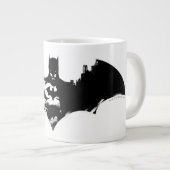 Bat-Logo für Batman- und Gotham-Silhouette Jumbo-Tasse (Vorderseite Rechts)