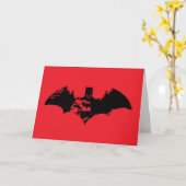 Bat-Logo für Batman- und Gotham-Silhouette Karte (Gelbe Blume)