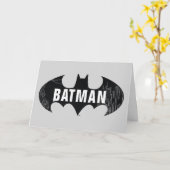 Bat-Logo mit Gotham-Ätzung Karte (Gelbe Blume)