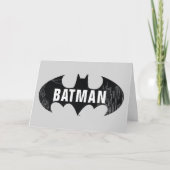 Bat-Logo mit Gotham-Ätzung Karte (Vorderseite)