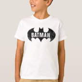 Bat-Logo mit Gotham-Ätzung T-Shirt (Vorderseite)