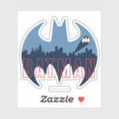 BAT-Logo mit Gotham- und Bat-Signal Aufkleber (Blatt)