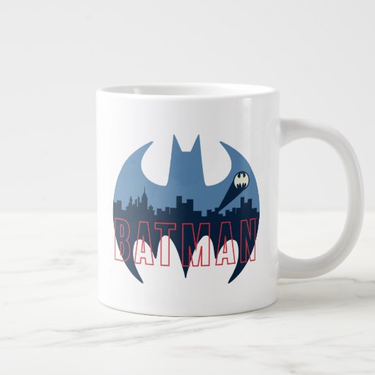 BAT-Logo mit Gotham- und Bat-Signal Jumbo-Tasse (Rechts)