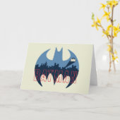 BAT-Logo mit Gotham- und Bat-Signal Karte (Gelbe Blume)