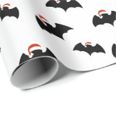 Bat mit dem Weihnachtsmann Geschenkpapier (Rolleneckpunkt)