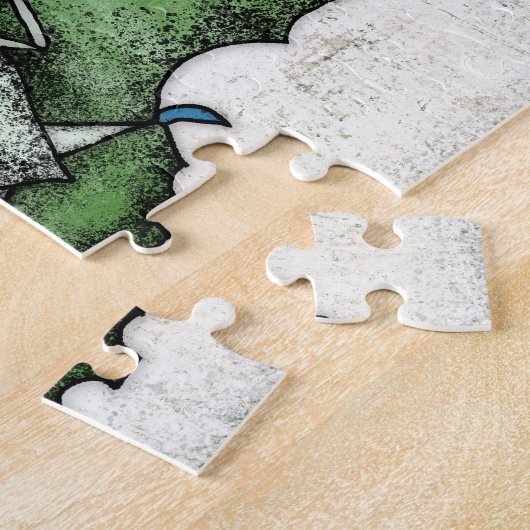 Bat mit einem schlechten Puzzle (Seite)