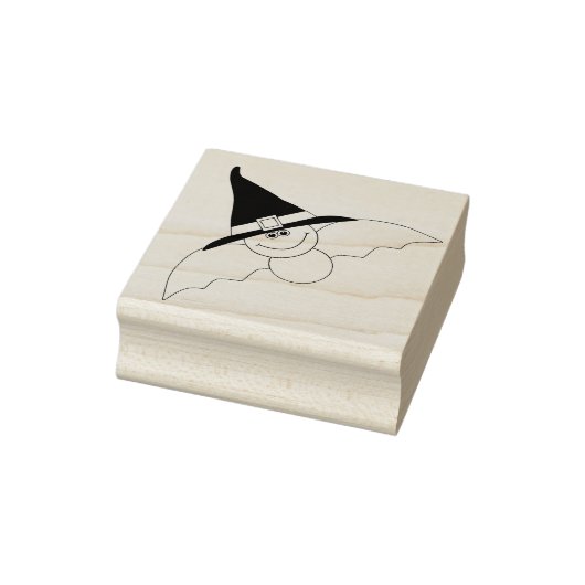 Bat mit Hexenhut Gummistempel (Stempel)