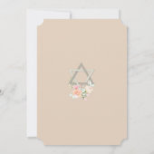 BAT MITZVAH 4| Frühjahrsblüten der Wasserfarbe Ver Einladung (Rückseite)