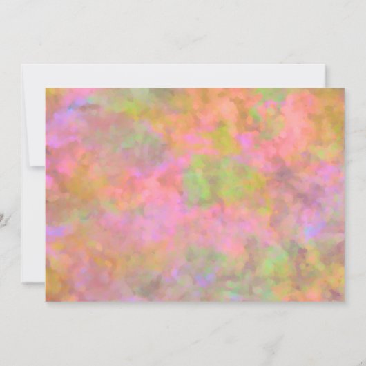 Bat Mitzvah Abstract Design in Rosa Einladung (Rückseite)