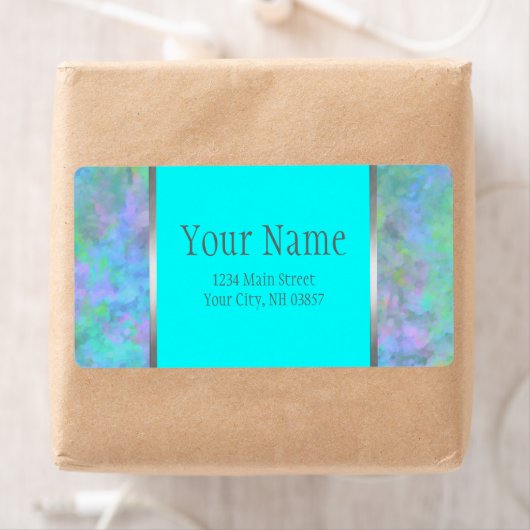 Bat Mitzvah Abstract Design in Türkissilber (Insitu)