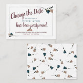 Bat Mitzvah Ändern Sie die Datumskarte Hinweiskarte (Vorne/Hinten)