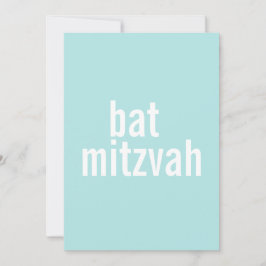 Bat Mitzvah Ankündigungen {Light Aquamarin}
