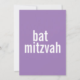 Bat Mitzvah Ankündigungen {Lila}