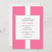 Bat Mitzvah Ankündigungen {Pink} (Rückseite)