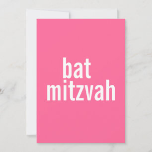 Bat Mitzvah Ankündigungen {Pink}