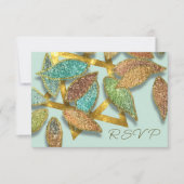 Bat Mitzvah Aqua Brown Glittery Petals Star Einladung (Vorderseite)