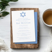 Bat Mitzvah Artistic Blue Star von David Party
