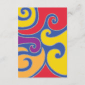 Bat Mitzvah Bar Mitzvah 60er Jahre Style Empfang C Begleitkarte (Rückseite)