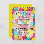 Bat Mitzvah Bar Mitzvah Confetti Empfang Card Begleitkarte (Vorne/Hinten)