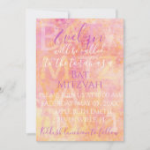 Bat Mitzvah Bar Mitzvah einfach subtile Einladung (Vorderseite)