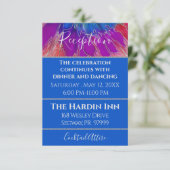 Bat Mitzvah Bar Mitzvah Elegante Gefärbte Krawatte Begleitkarte (Stehend Vorderseite)