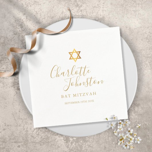 Bat Mitzvah Bar Mitzvah Gold Star von David Serviette