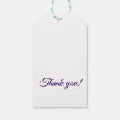 Bat Mitzvah Beautiful Floral Star von David danke Geschenkanhänger (Rückseite)