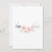 Bat Mitzvah Beautiful Pink Roses Einladung (Rückseite)